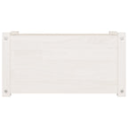 Vidaxl plantenbak 60x31x31 cm massief grenenhout wit