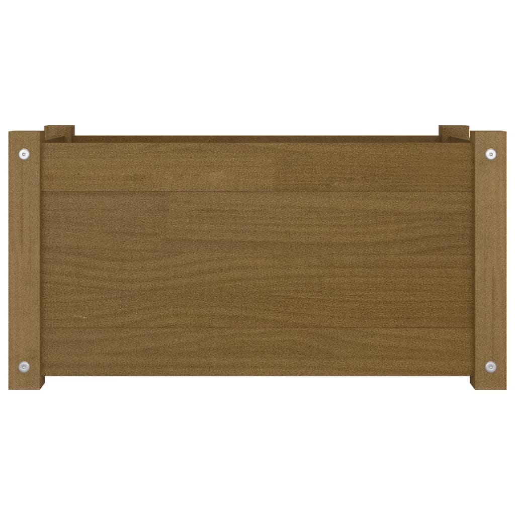 VidaXL Plantenbak 60x31x31 cm massief grenenhout honingbruin