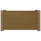VidaXL Plantenbak 60x31x31 cm massief grenenhout honingbruin