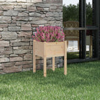Vidaxl plantenbak 50x50x70 cm massief grenenhout