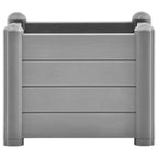 Vidaxl plantenbak verhoogd 43x43x35 cm pp steengrijs