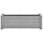 Vidaxl plantenbak verhoogd 100x43x35 cm pp steengrijs