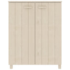 Vidaxl schoenenkast hamar 85x40x108 cm massief grenenhout honingbruin