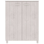 Vidaxl schoenenkast hamar 85x40x108 cm massief grenenhout wit
