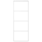 Vidaxl schuifdeur 76x205 cm mat esg-glas en aluminium wit