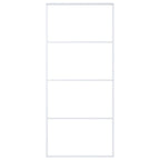 Vidaxl schuifdeur 90x205 cm esg-glas en aluminium wit