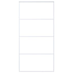 Vidaxl schuifdeur 102,5x205 cm mat esg-glas en aluminium wit