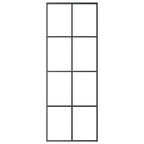 Vidaxl schuifdeur 76x205 cm esg-glas en aluminium zwart