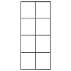 Vidaxl schuifdeur 90x205 cm esg-glas en aluminium zwart