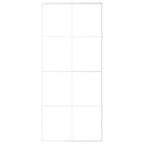 Vidaxl schuifdeur 90x205 cm esg-glas en aluminium wit