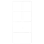 Vidaxl schuifdeur 90x205 cm mat esg-glas en aluminium wit
