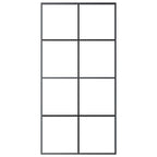 Vidaxl schuifdeur 102,5x205 cm esg-glas en aluminium zwart