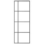 Vidaxl schuifdeur 76x205 cm esg-glas en aluminium zwart