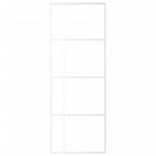 Vidaxl schuifdeur 76x205 cm esg-glas en aluminium wit