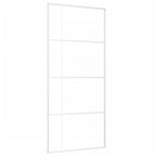 Vidaxl schuifdeur 90x205 cm mat esg-glas en aluminium wit
