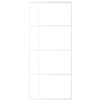 Vidaxl schuifdeur 90x205 cm mat esg-glas en aluminium wit