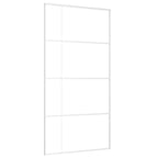 Vidaxl schuifdeur 102,5x205 cm esg-glas en aluminium wit