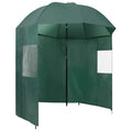 Vidaxl visparaplu 220x193 cm groen