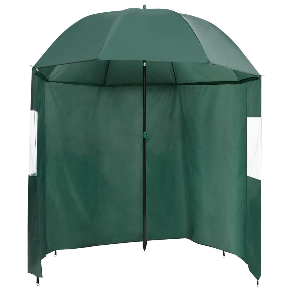 Vidaxl visparaplu 220x193 cm groen