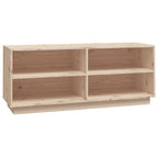 Vidaxl schoenenkast 110x34x45 cm massief grenenhout