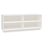 Vidaxl schoenenkast 110x34x45 cm massief grenenhout wit