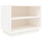 Vidaxl schoenenkast 60x34x45 cm massief grenenhout wit