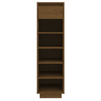 Vidaxl schoenenkast 30x34x105 cm massief grenenhout honingbruin