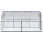 VidaXL Kippenren 3x4x2 m gegalvaniseerd staal