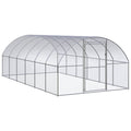 VidaXL Kippenren 3x6x2 m gegalvaniseerd staal