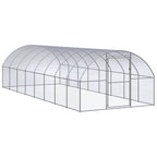 VidaXL Kippenren 3x8x2 m gegalvaniseerd staal