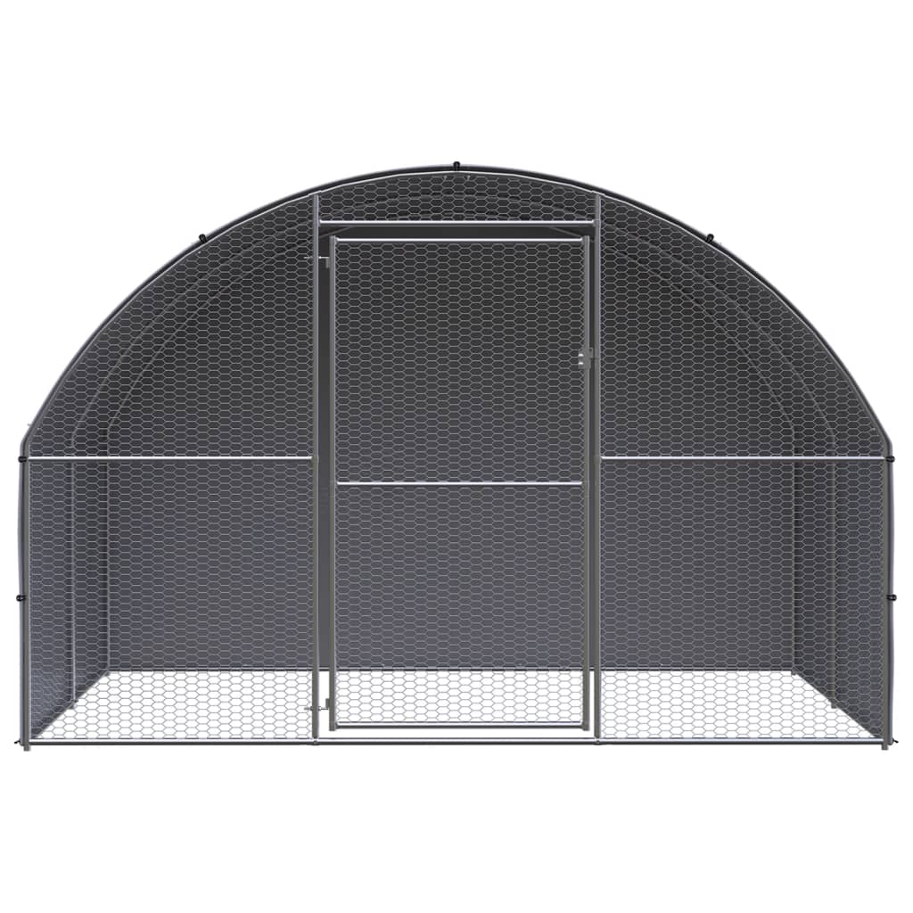 Vidaxl kippenren 3x2x2 m gegalvaniseerd staal