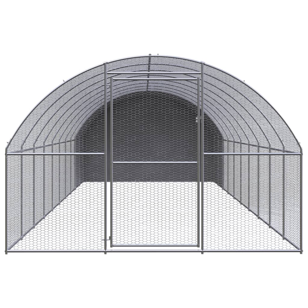 VidaXL Kippenren 3x10x2 m gegalvaniseerd staal