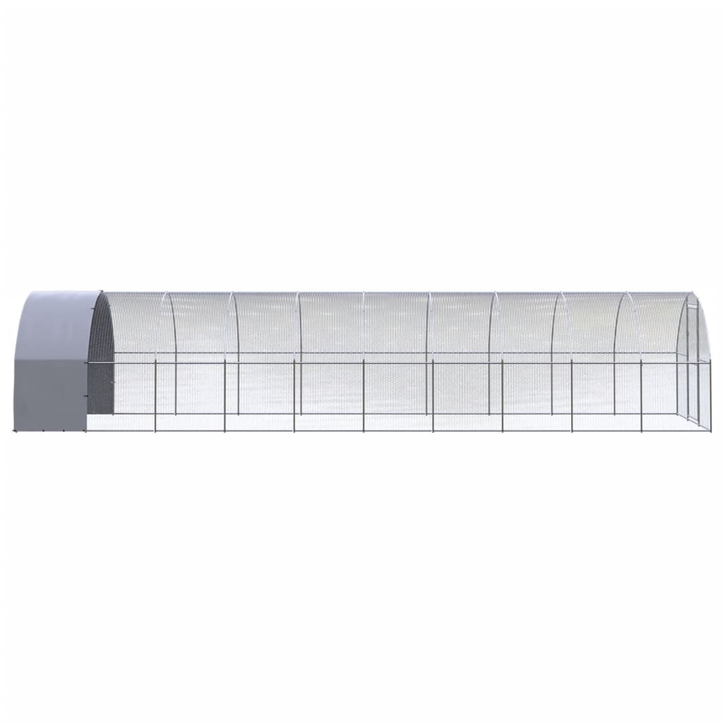 VidaXL Kippenren 3x10x2 m gegalvaniseerd staal