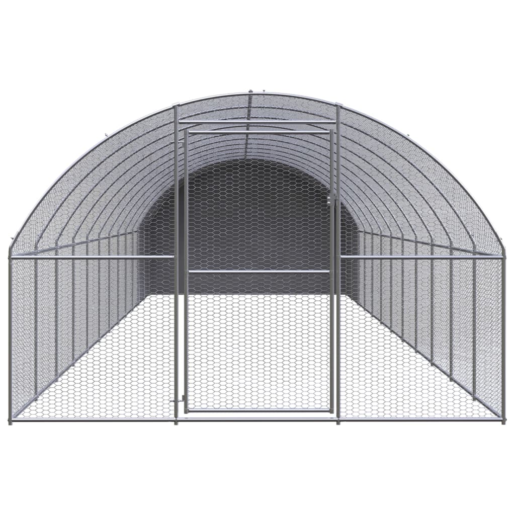 VidaXL Kippenren 3x12x2 m gegalvaniseerd staal