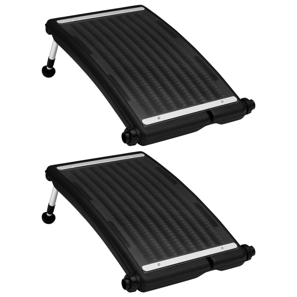 Vidaxl zwembadverwarmingspaneel solar 2 st gebogen 72,5x46 cm