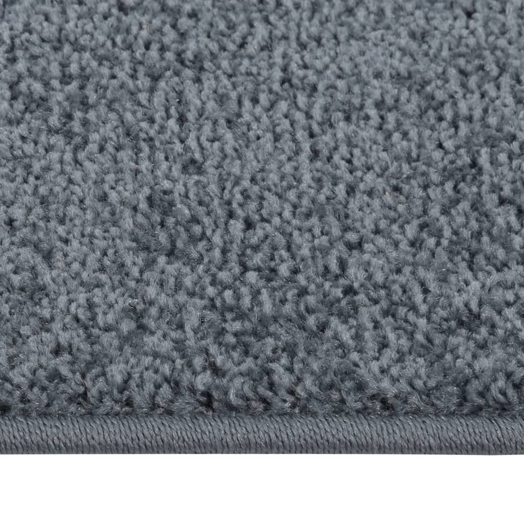 Vidaxl vloerkleed kortpolig 140x200 cm antracietkleurig