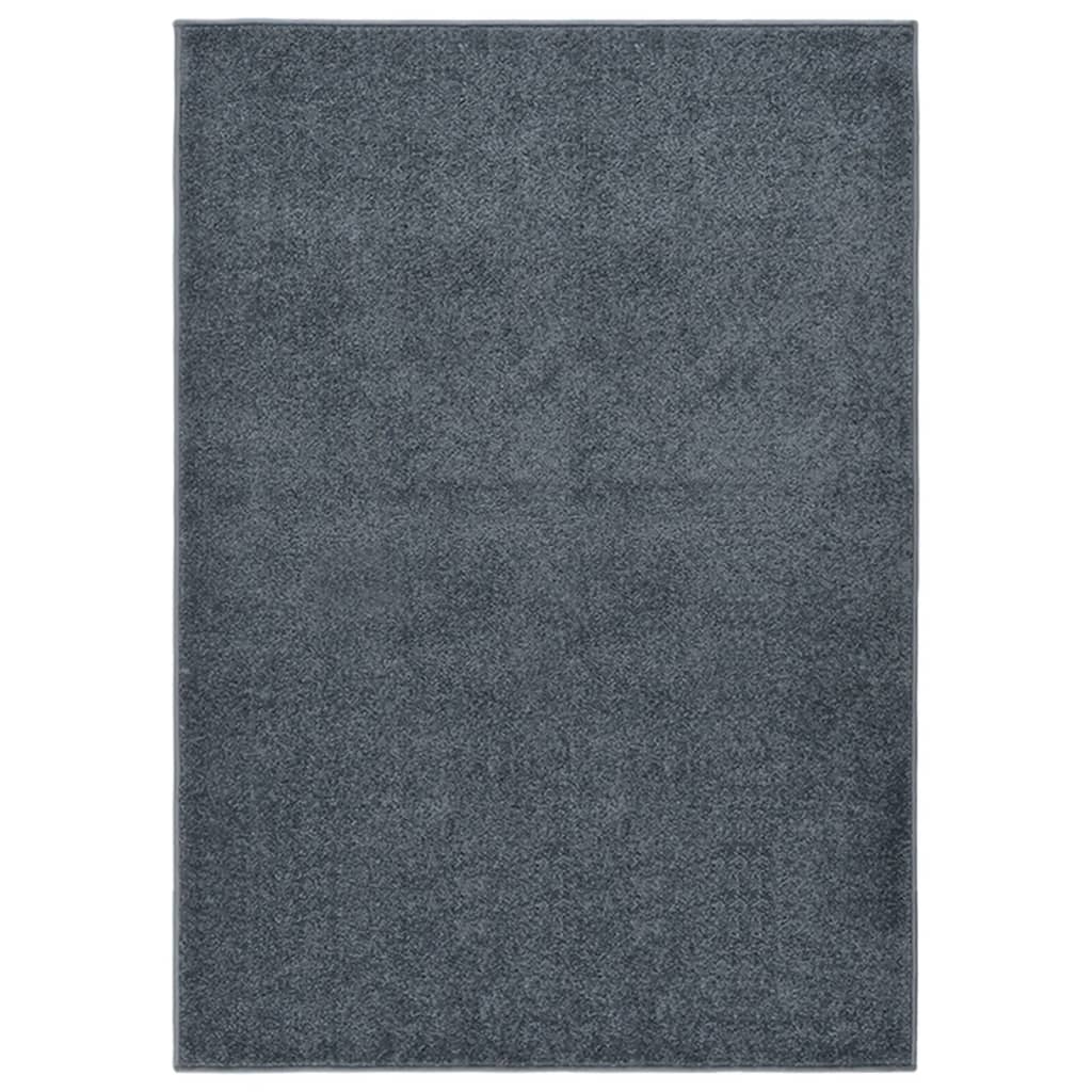 VidaXL Vloerkleed kortpolig 240x340 cm antracietkleurig