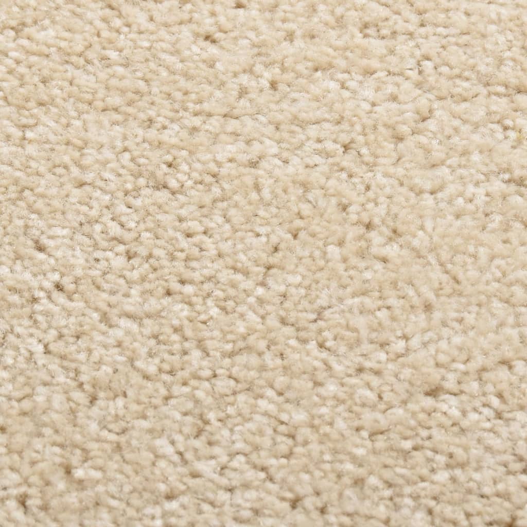 Vidaxl vloerkleed kortpolig 80x150 cm beige
