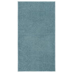 VidaXL Vloerkleed kortpolig 80x150 cm blauw
