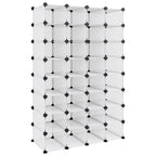 Vidaxl schoenenrek 93x36,5x140 cm polypropeen transparant