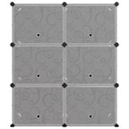 Vidaxl schoenenrek 84,5x31x93,5 cm polypropeen zwart