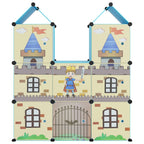 Vidaxl kinderopbergmeubel met 8 vakken polypropeen blauw
