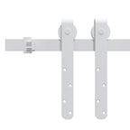 Vidaxl ophangset voor minischuifdeur 200 cm koolstofstaal wit