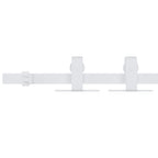 Vidaxl ophangset voor minischuifdeur 183 cm koolstofstaal wit