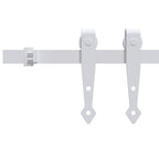 Vidaxl ophangset voor minischuifdeur 183 cm koolstofstaal wit