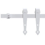 Vidaxl ophangset voor minischuifdeur 200 cm koolstofstaal wit