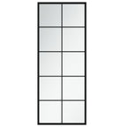 Vidaxl wandspiegel 100x40 cm metaal zwart
