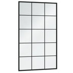 Vidaxl wandspiegel 100x60 cm metaal zwart