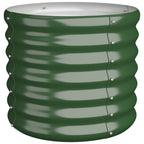 Vidaxl plantenbak 40x40x36 cm gegalvaniseerd staal groen