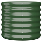 Vidaxl plantenbak 40x40x36 cm gegalvaniseerd staal groen